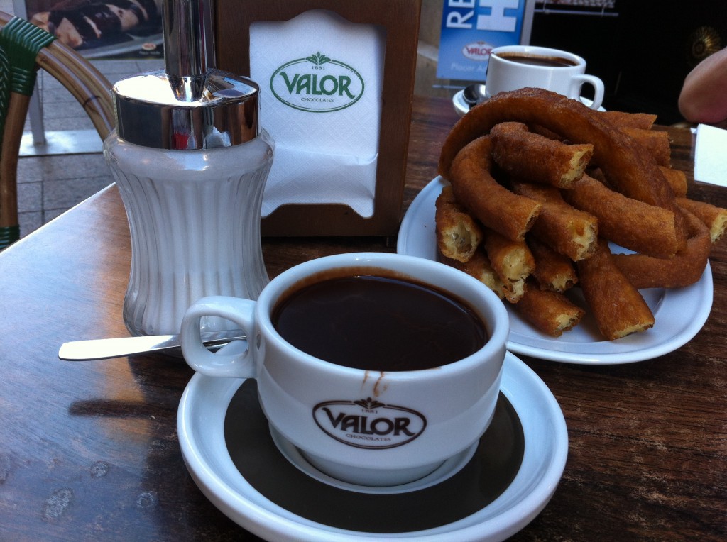 churros con chocolate