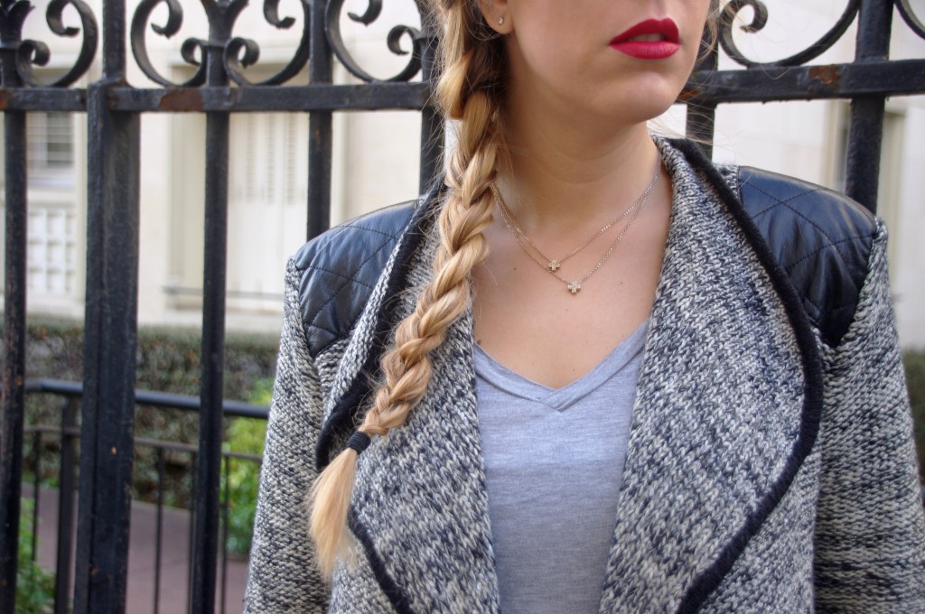 concours, concours blog, gilet bimatière, gilet cuir, look rock, ootd, tenue du jour, concours gratuit, derhy, boohoo, h&m, promod