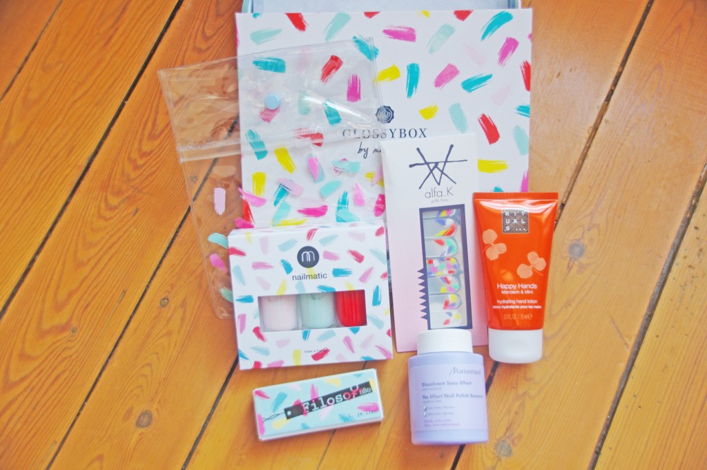 Glossybox, Nailmatic, Glossybox x Nailmatic, box édition limitée, nailart, patch ongles, manucure originale