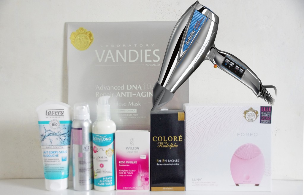 VDB 2015, Victoires de la beauté, Produit de l'année, Babyliss, Pro digital 6000E, test, avis, revue, Vandies, Masque de soin cellulose, Luna, Foreo, Spray colorant éphémère , Bye Bye Racines, Complexe lissant rose musquée , Weleda, Acticurl Hydra , Activilong, Brume Régénérescence , Ialugen Advance ,  Lait corps sous la douche bio, Lavera Naturkosmetik