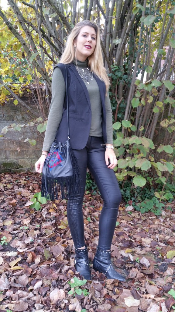 Balsamik, Petit bateau, Mim, Boohoo, Bohoo, Boho, Primark Paris, sac franges, sac bourse, slim cuir, slim enduit, look, tenue du jour, ootd, blog mode paris, blogueuse mode