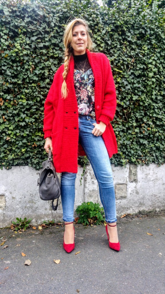 Babou, bershka, stradivarius, primark, kiloshop, vintage, veste vintage, gilet laine tricoté main, veste laine, crop top, dentelle, lace top, jean taille haute, mom jean, jean super skinny, escarpins rouges, escarpins pas chers, look femme, ootd, tenue du jour, look du jour, lok casual, look soirée, blog mode, blogueuse mode