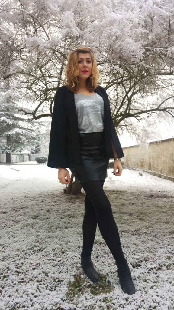 look fête, look nouvel an, babou, primark, new yorker, just fab, vintage, look soirée, tenue du nouvel an, blog mode, blogueuse mode, veste cape