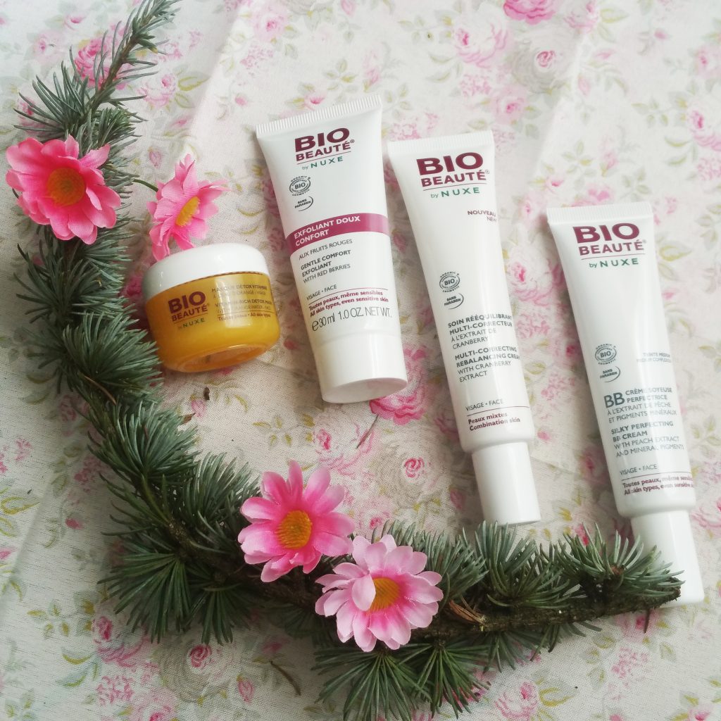  Bio beauté by nuxe nuxe test avis haul revue masque détox à l'eau d'orange nuxe exfoliant doux confort aux fruits rouges nuxe crème soyeuse perfectrice nuxe soin rééquilibrant multi-correcte nuxe peau mixte soin anti brillance soin matifiant traiter l'excés de sebum matifier son teint base make up matifiante blog beauté blogueuse beauté